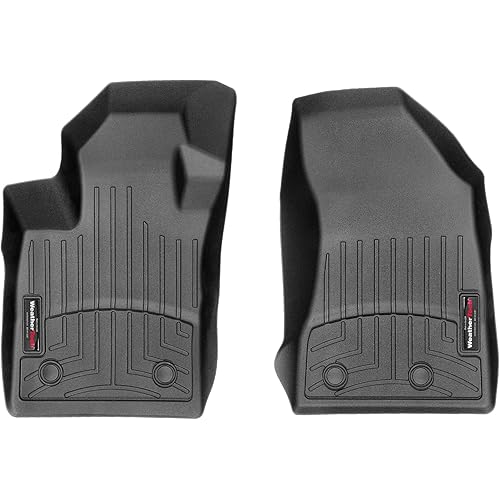 WeatherTech Custom Fit FloorLiners for Jeep Compass - 1st Row (4412051), Black