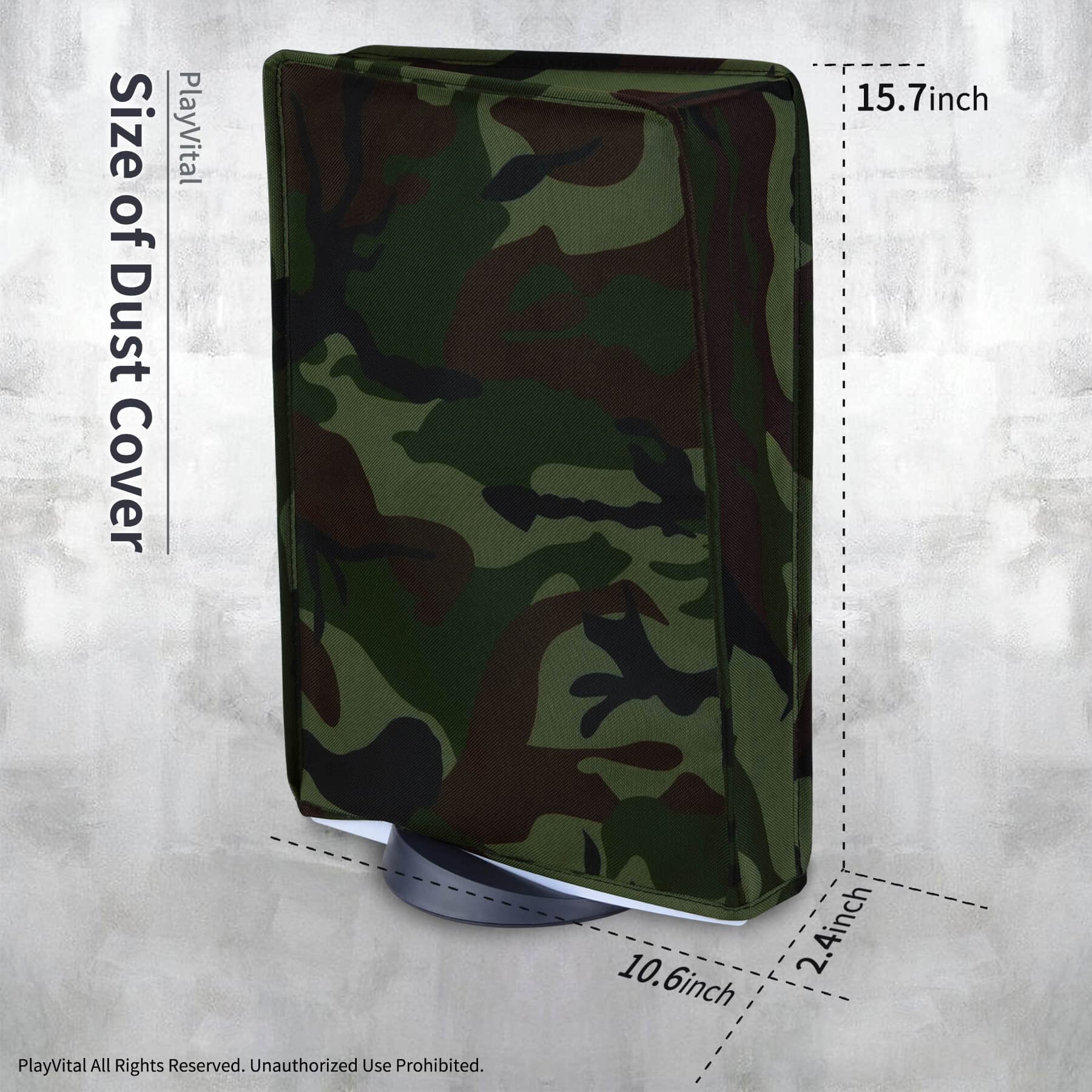 Protection anti-poussière pour PS5 Horizontal - Anti-rayures Etanche - Blue Mist Protection anti-poussière pour PS5 Horizontal - Anti-rayures Etanche - Blue Mist