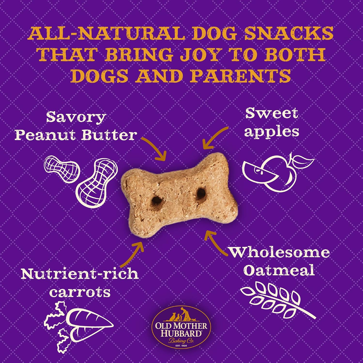 Old Mother Hubbard Wellness P-Nuttier Dog Biscuits, Natural, Training Treats, Peanut Butter Flavor, Mini Size, (5 Ounce Bag) - Image 4