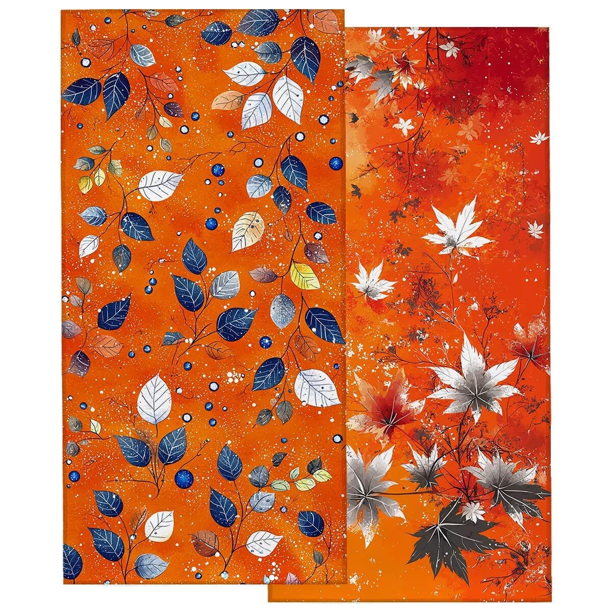 Ręcznik plażowy z mikrofibry, duży 100 x 220 cm, zestaw 2 szt., szybkoschnący, ręcznik do sauny, ręcznik fitness, palony pomarańczowy, chłonny ręcznik kąpielowy, ręcznik sportowy, bez piasku, ręcznik