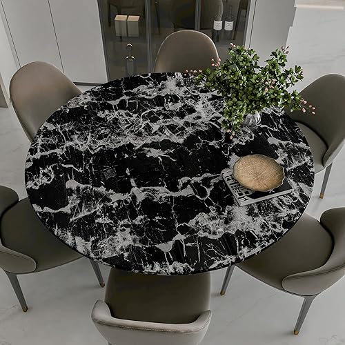 Miniatura 3 de HOLOMEY Papel de contacto de mármol negro de 24 x 354 pulgadas, papel tapiz autoadhesivo extraíble de vinilo decorativo Wll para dormitorio, baño,