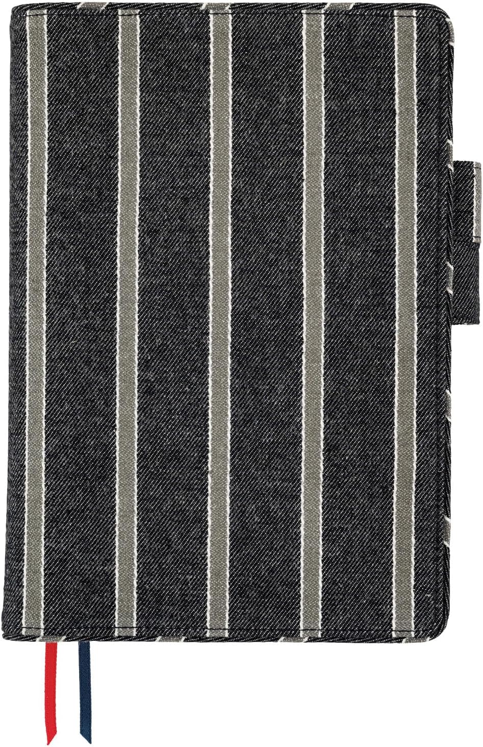 Hobonichi Techo Cousin Cover [A5 Cover Only] Lined Fabric: Twill (Navy x Gray)