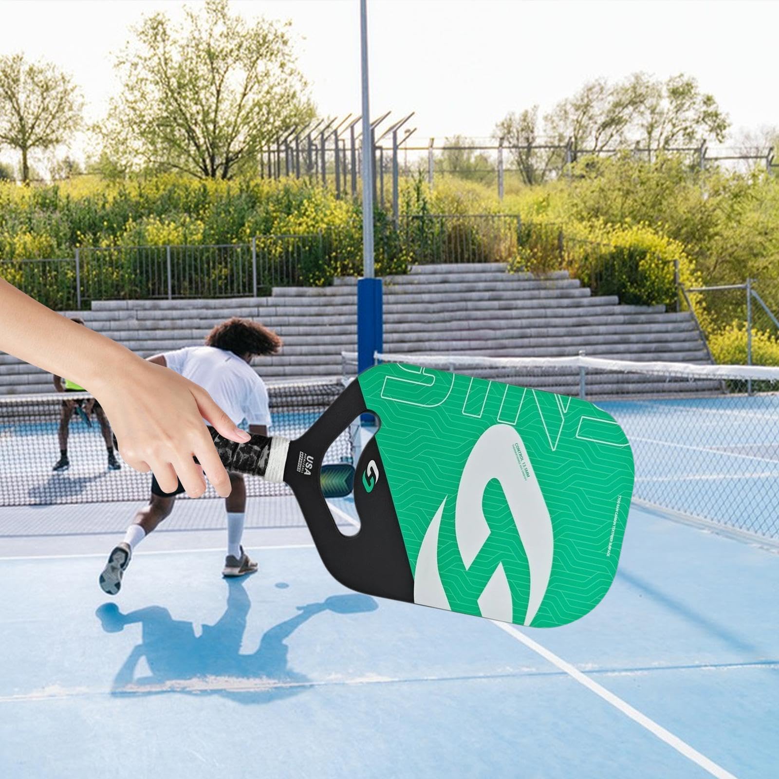 Incredibile funzionalità della Racchetta da Pickleball. Racchetta | in fibra di carbonio. Ottimale per comfort e controllo. da pickleball per uomini, donne, bambini, adulti, principianti.