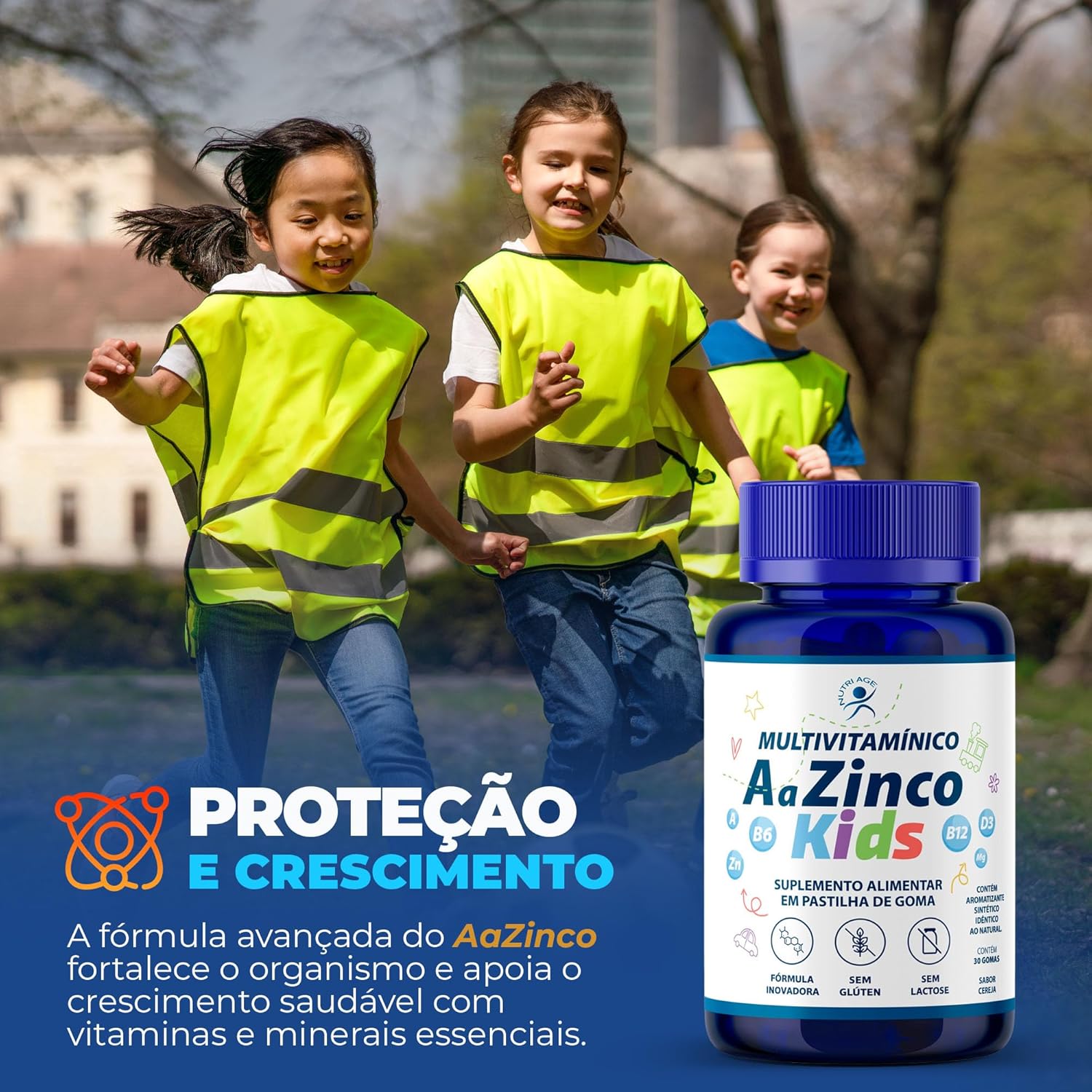 NutriAge – Multivitamínico Aa Zinco Kids – 5 Potes – 150 Gomas – Desenvolvimento e Imunidade – Sabor Cereja em promoção! Veja a oferta e mais achadinhos de Vitaminas & Suplementos 6 Hoje é o melhor dia para comprar NutriAge – Multivitamínico Aa Zinco Kids – 5 Potes – 150 Gomas – Desenvolvimento e Imunidade – Sabor Cereja com aquele preço maroto! Promoção! Aproveite a oferta! 6