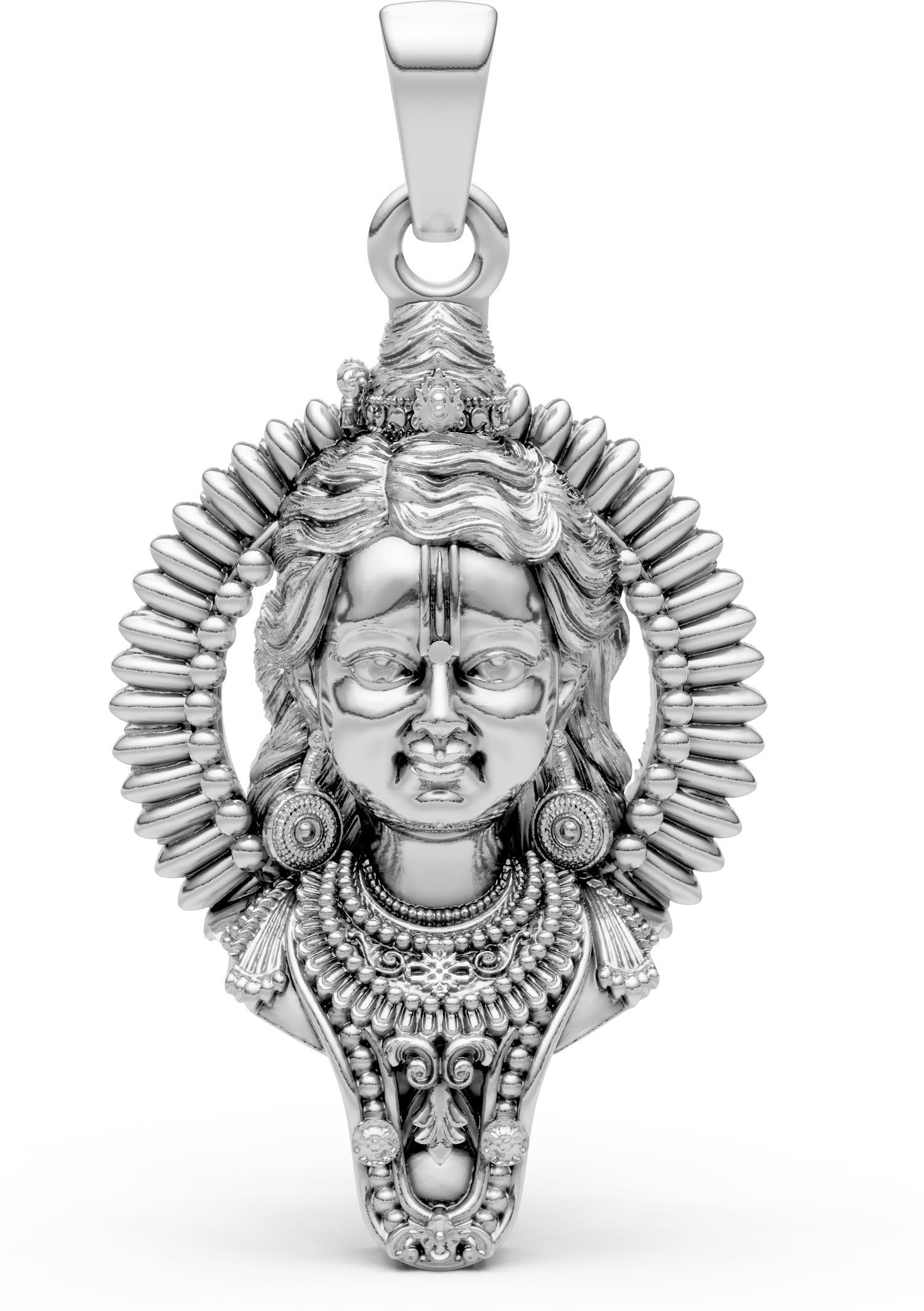 Ram Lala Pendant for Men & Boys | Silver Plating Evil Protecting Pendant | Ram Locket for Good Health & Wealth-image-26