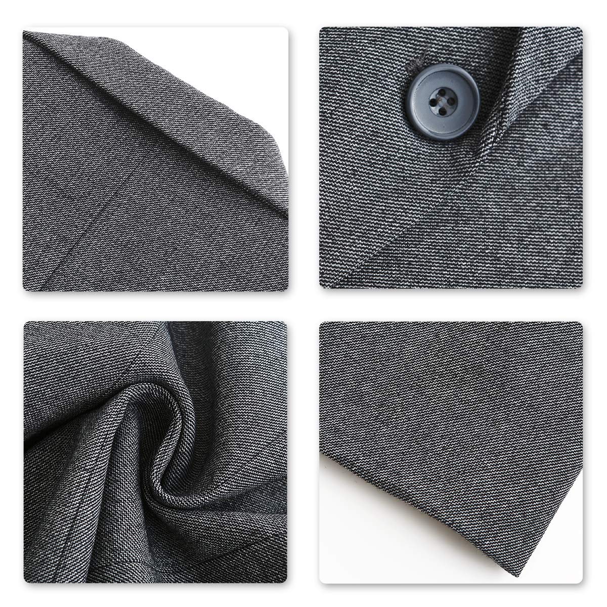 YYNUDA Kurzblazer Damen Slim Fit Blazer Sommer Anzugjacke Elegant Büro Jacke Top für Business Freizeit