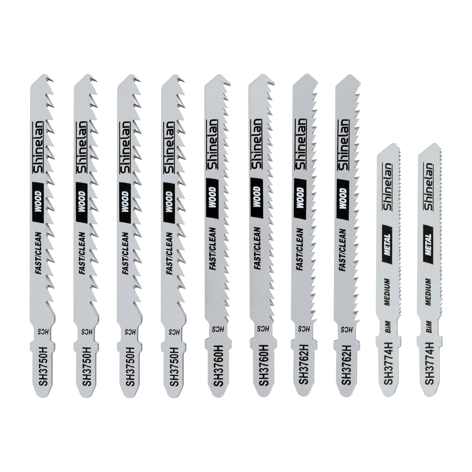 DW3741C for DeWalt Jig Saw Blades Set, T-Shank Sawzall Blades Set with Case,10 Pcs - Image 4