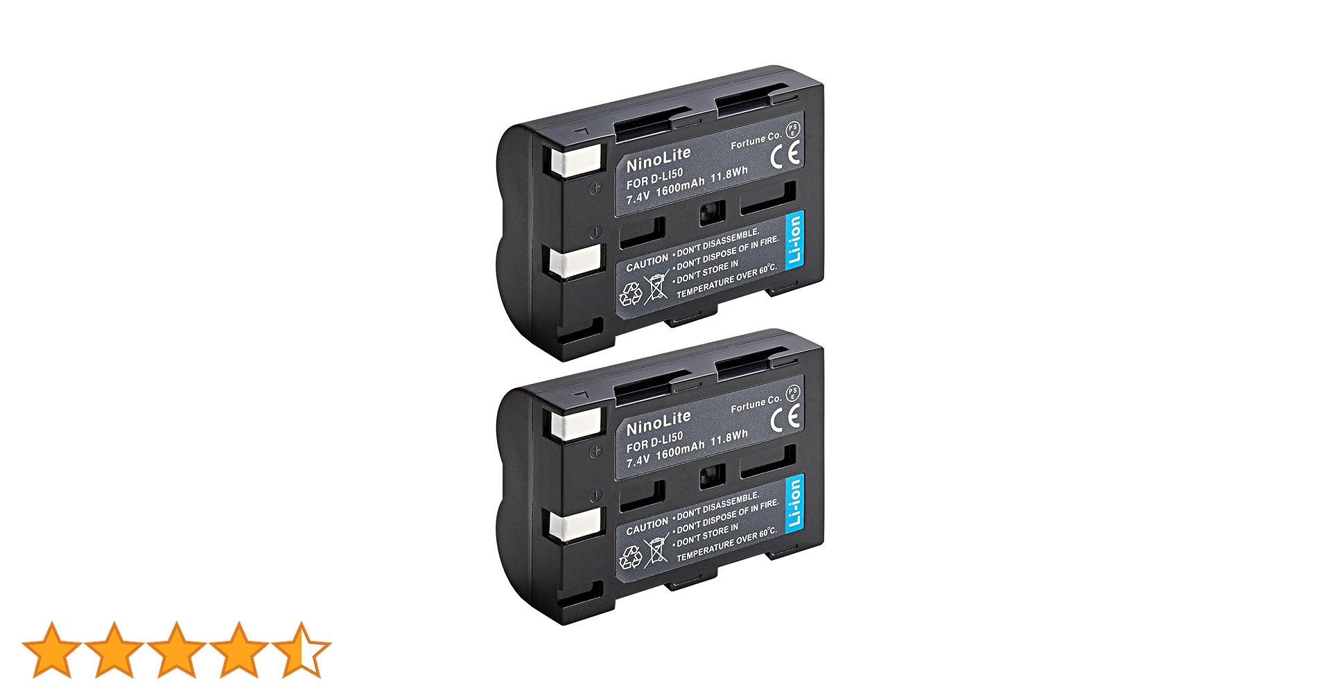 Amazon | NinoLite D-LI50 互換 バッテリー 2個セット