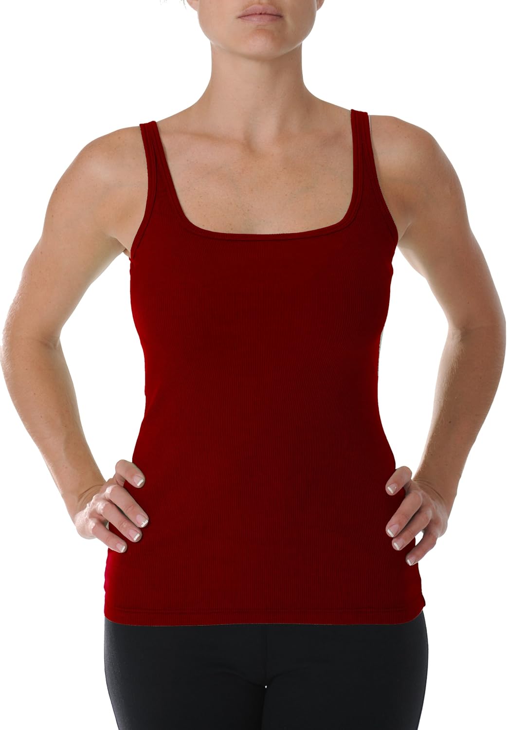 Beyond Yoga Square Neck Ribbed Tank