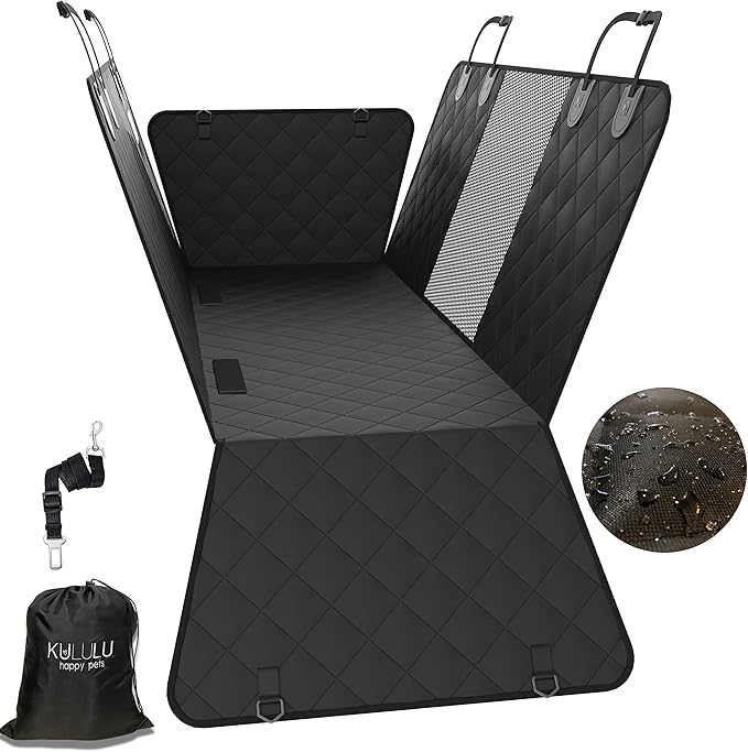 Kululu Dog Seat Cover for Back Seat for Cars, Truck & SUVs