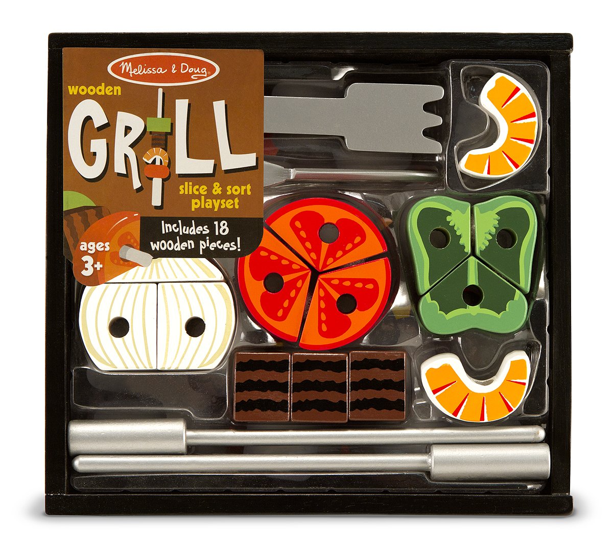Melissa & Doug 4024 Zabawkowy zestaw do grillowania