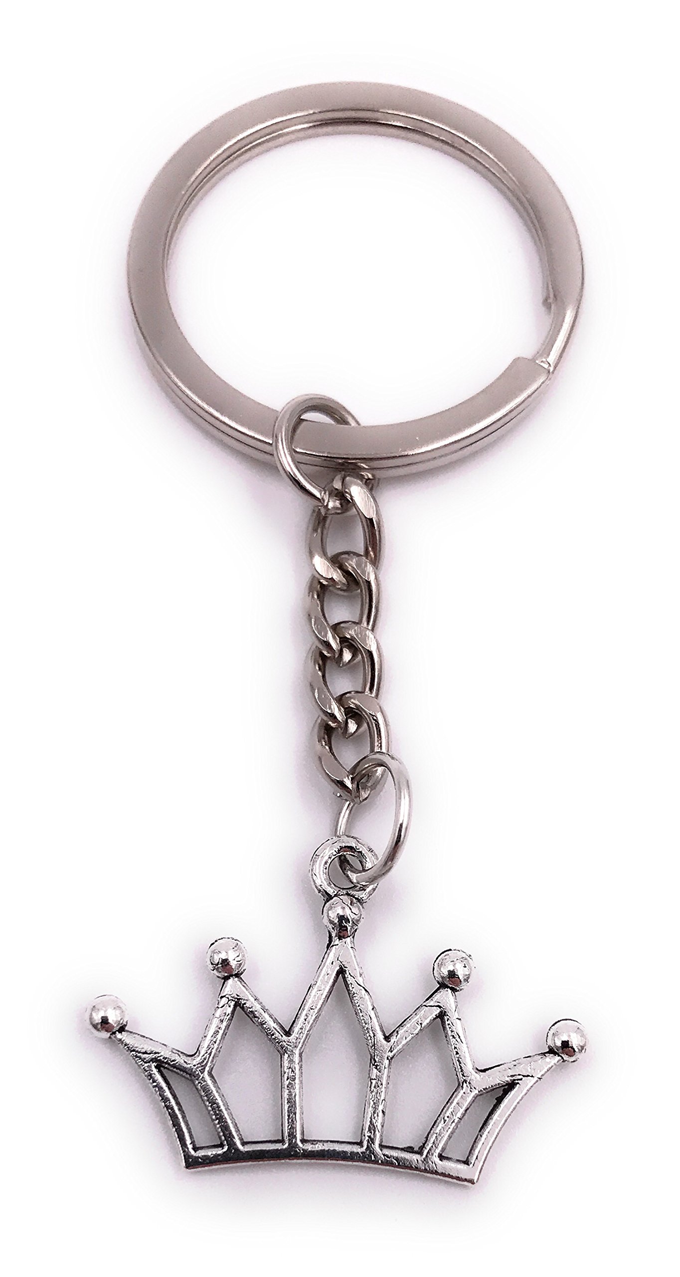 H-Customs Krone Prinz Krone Prince Keyring Pendant Silver Metal