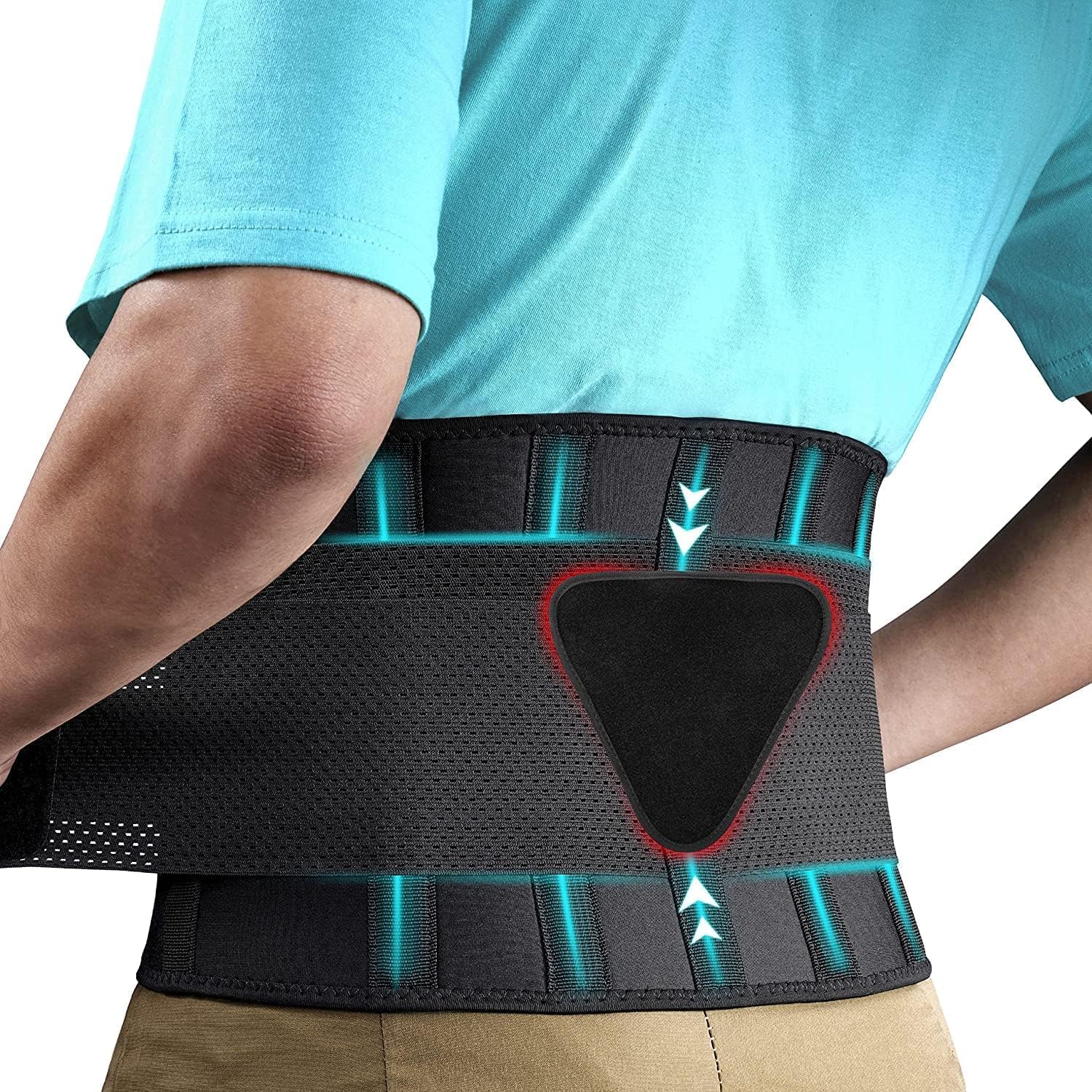 COIF Premium Lumbar Support Belt for Lower Back Pain Relief | Orthopedic Back Brace with Double Compression | Sciatica, Slip Disc & Herniated Disc Support | Adjustable Waist Belt for Men & Women (XXL/3XL)