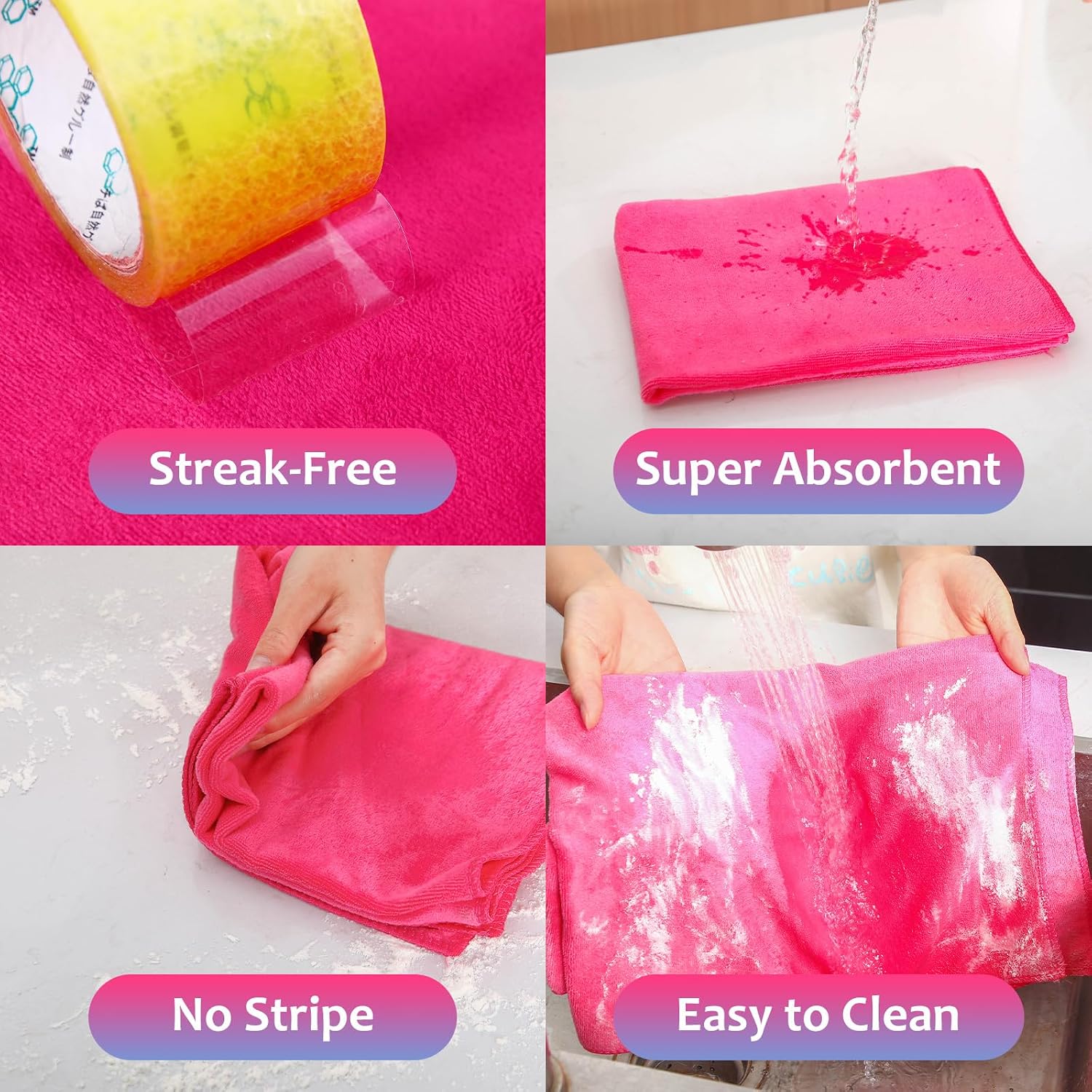 Newwiee 3 Pcs Extra Large Microfiber Cleaning Cloth image 5