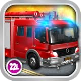 Kids Vehicles 1: Interactive Fire Truck - Animated 3D Games Fire Engine Adventure for Little Firefighters and Drivers of Firetrucks (Abby Monkey edition) by 22learn