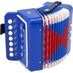 Acordeon Versalles Voggy s - Acordeón infantil (7 tonos, 2 bajos y válvula de aire, 180 x 175 x 100 mm)