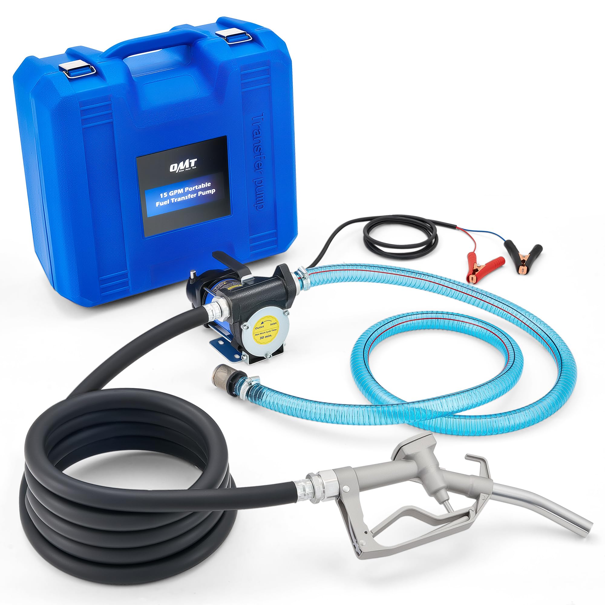 Orion Motor Tech 12V 15 GPM Electric Fuel Transfer Pump Kit