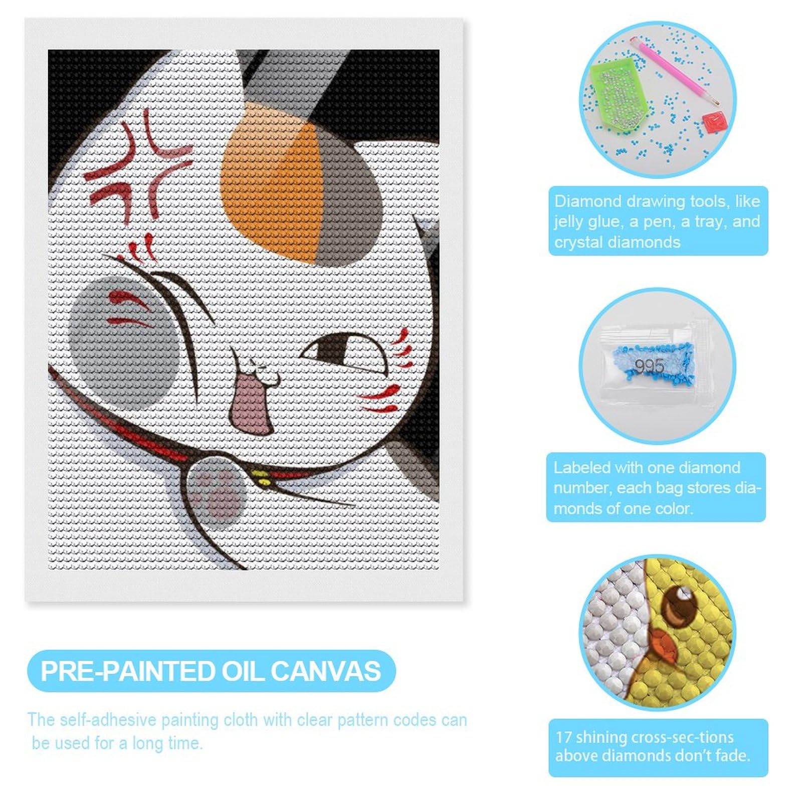 Amazon | ダイヤモンドアート 夏目友人帳 ニャンコ先生 (21) アニメ