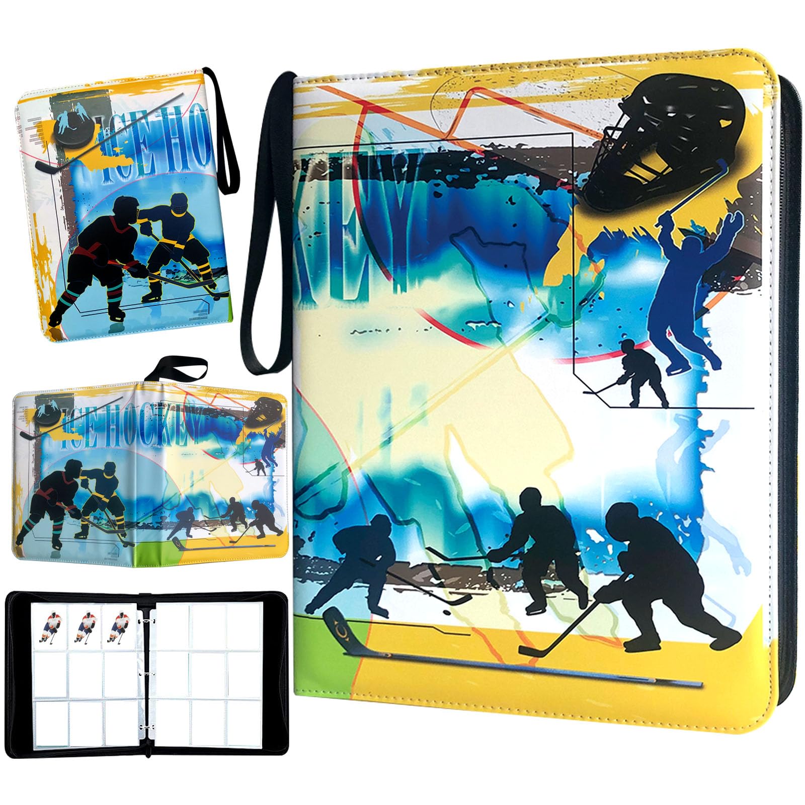 upper deck hockey card binder Amazon.com: Hockey Card Binder 900 Pockets, Trading Card Binder Holder with  50 Removable Sleeves Fits 900 Sport Cards, Hockey Card Gifts Collector  Album with Zipper Storage Display Case : Toys & Games