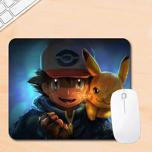woopme® Cartoon Animation Character Theme Printed Mouse Pad Compatible for Laptop Computer Desktop PC Girls Kids Gaming Non Slip Rubber Base L x H…