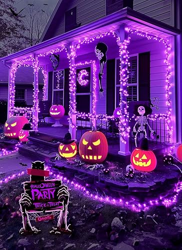 Vista 85 de Guirnalda de luces de Navidad a pilas, 20 luces LED de 8 pies con temporizador, luces de árbol de Navidad para interiores y exteriores, dormitorio