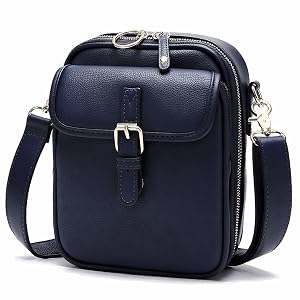 Small Crossbody Bags for Women Vegan Leather Messenger Purses Vintage Wallet Anti Theft Shoulder Handbags with Card Slots