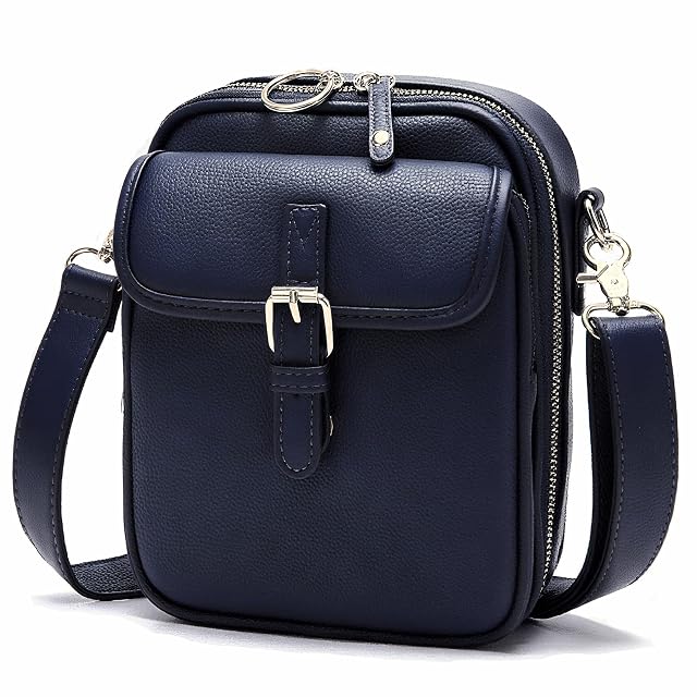 Small Crossbody Bags for Women Vegan Leather Messenger Purses Vintage Wallet Anti Theft Shoulder Handbags with Card Slots