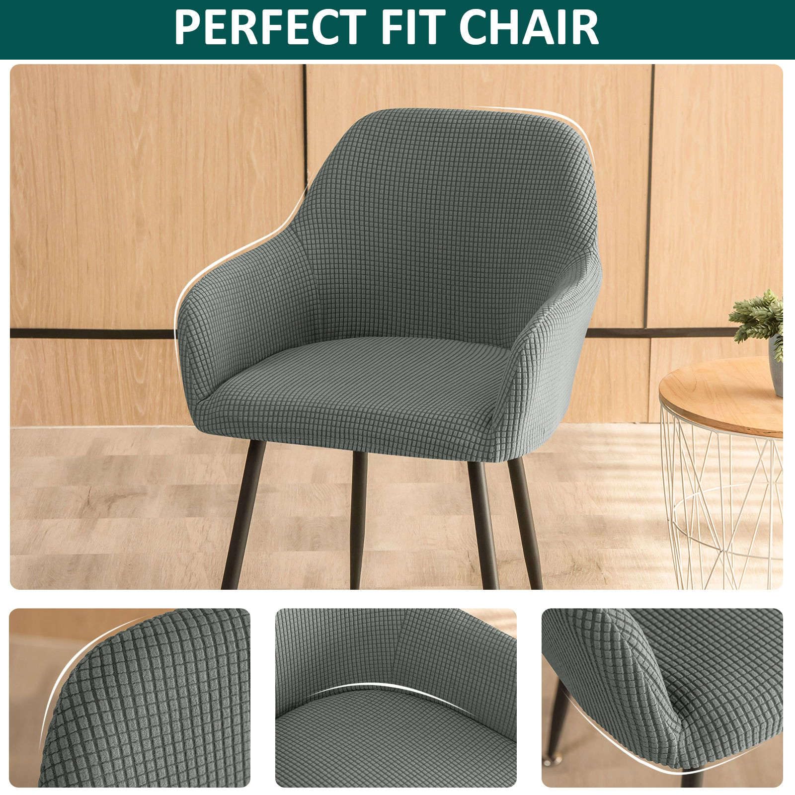 Housse de Chaise Extensible Housses de Chaise à Dossier Haut pour Hôtel Salle à Manger