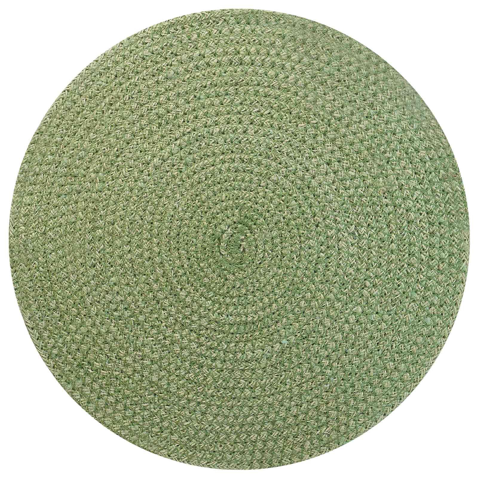 Jute-Untersetzer 12 Stuck Olivgrun 30 cm 100% Jute | Rustikales Design, strapazierfahig, fur taglichen Gebrauch, pflegeleicht mit feuchtem Tuch