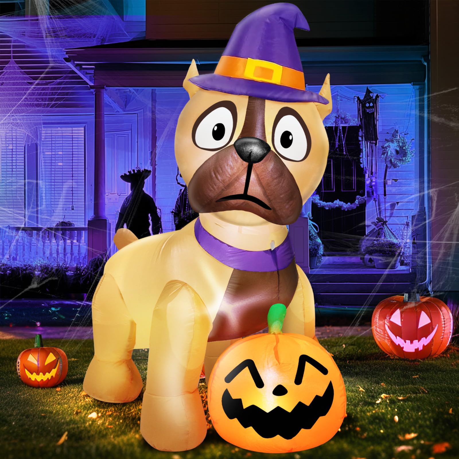 TURNMEON Halloween Inflatable Witch Puppy