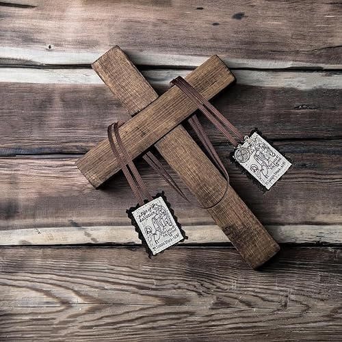 Miniatura 4 de Escapulario marrón, Escapularios Católicos de Nuestra Señora del Monte Carmelo, Escapularios Católicos Collares Religiosos Regalo para Bendición de