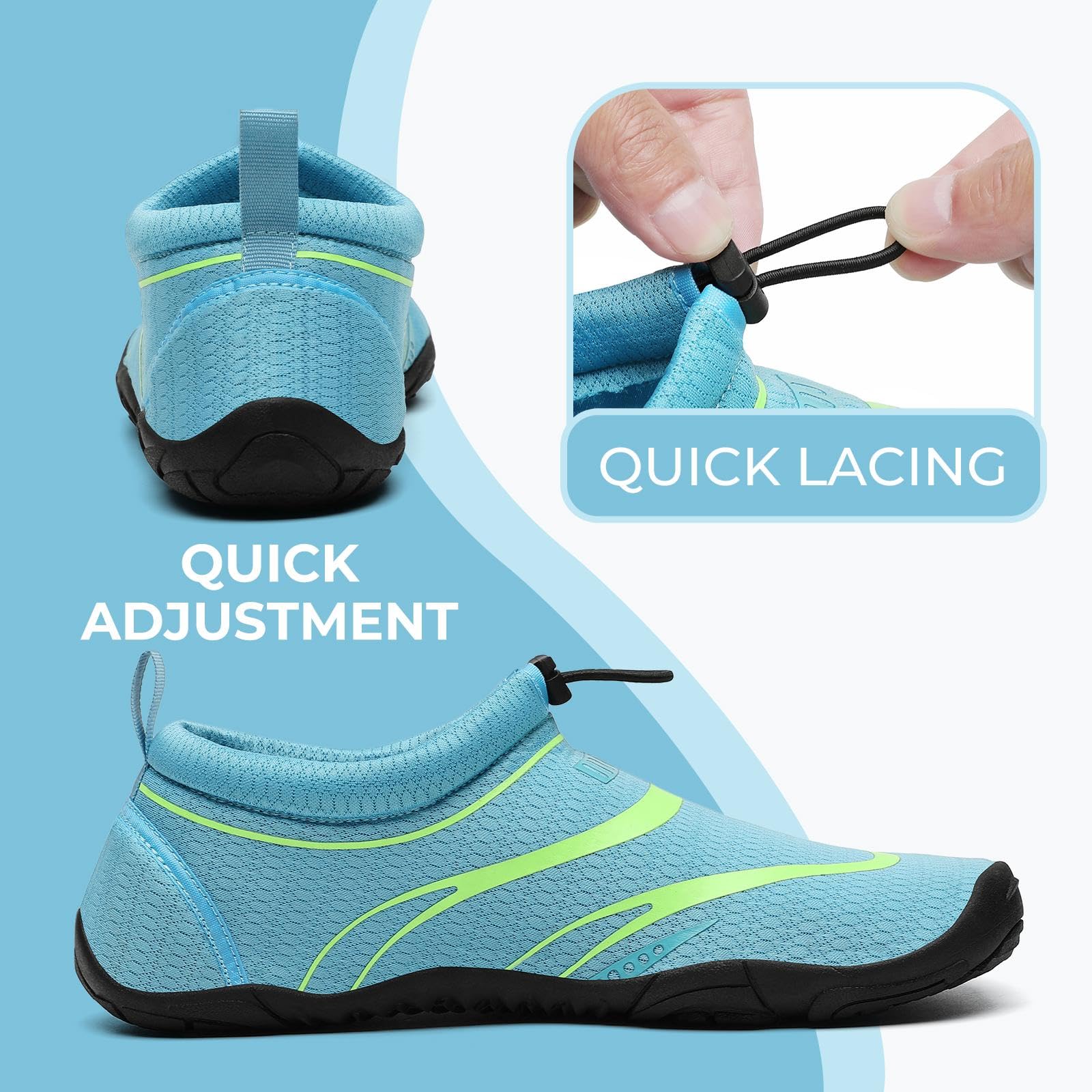 Mishansha Hombres Zapatos de Acuáticos Cómodo Mujer Minimalista Zapatillas de Surf de Playa Verano Ligeras Calzado de Snorkel 36-46EU