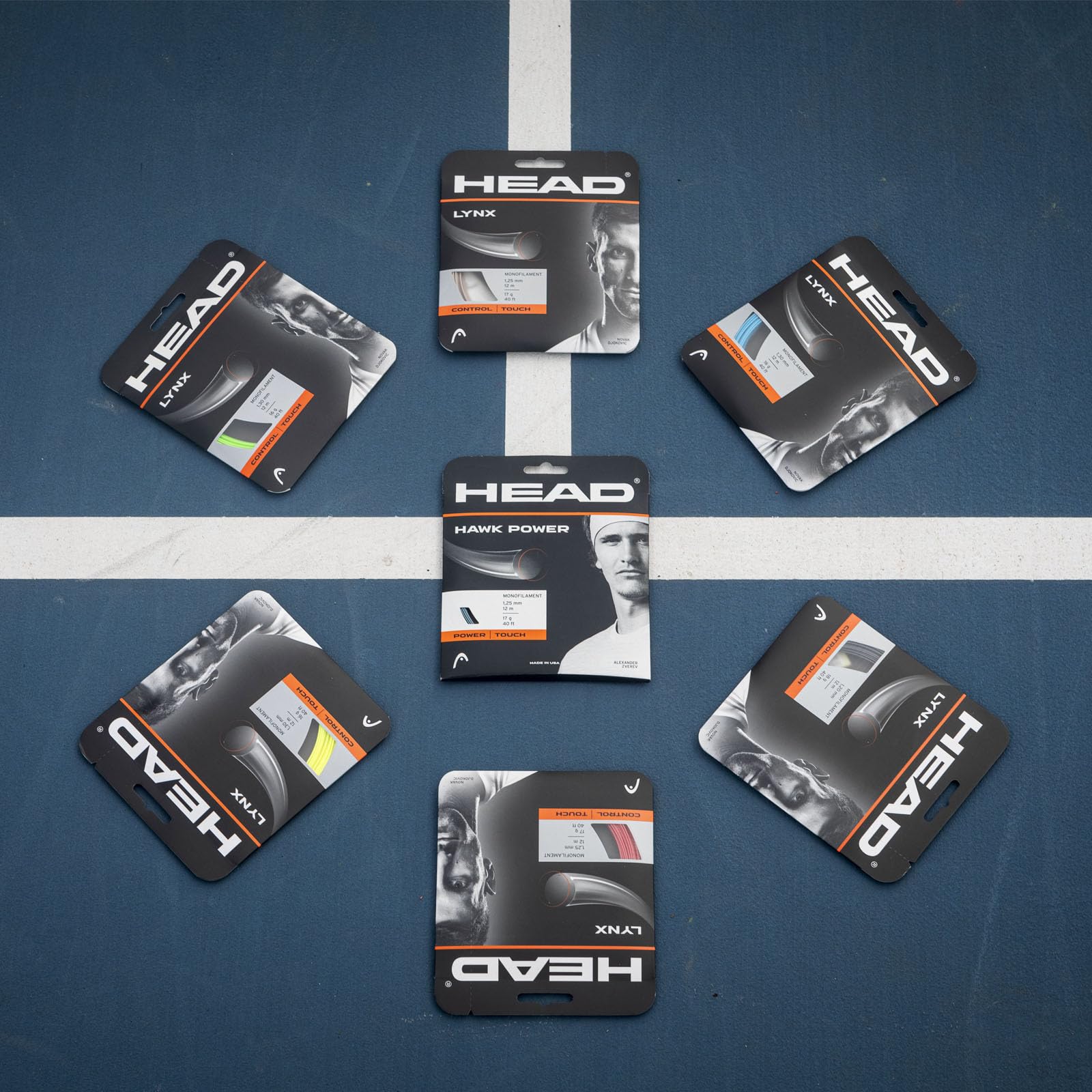 Head Hawk Touch Cordage pour Raquette de Tennis