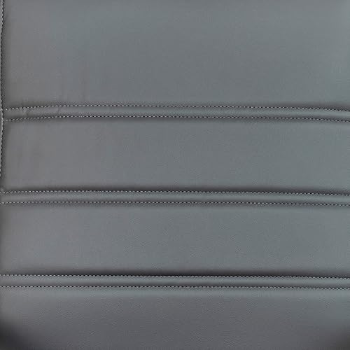 Miniatura 11 de Flash Furniture - Silla giratoria Whitney de oficina con respaldo alto de LeatherSoft, con asiento acolchado y reposabrazos, silla de oficina Gris