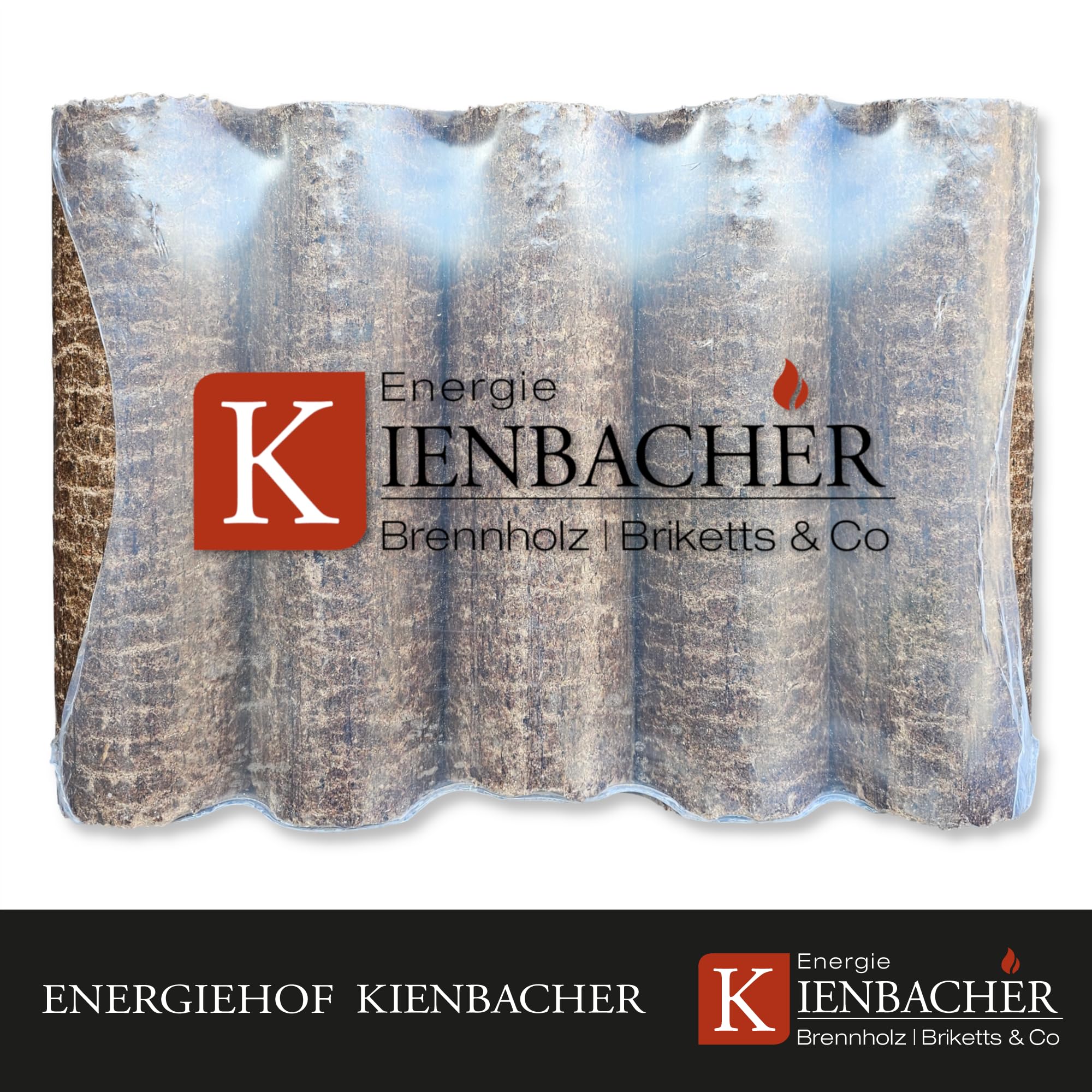 960kg Palette Nestro SONDERAKTION Holzbriketts aus Reiner Buche mit Zugloch Brenn Kamin Ofen Heiz Holz Gluthalter Brennholz Premium Öko Holzbriketts 90mm Durchmesser | Energie Kienbacher