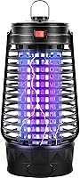 Phosooy 2500V Electric Bug Zapper Indoor Outdoor - Plug-in Mosquito Trap w/ Sticky Pads, 365nm UV Light, IPX4, Child-Safe Hanging Killer