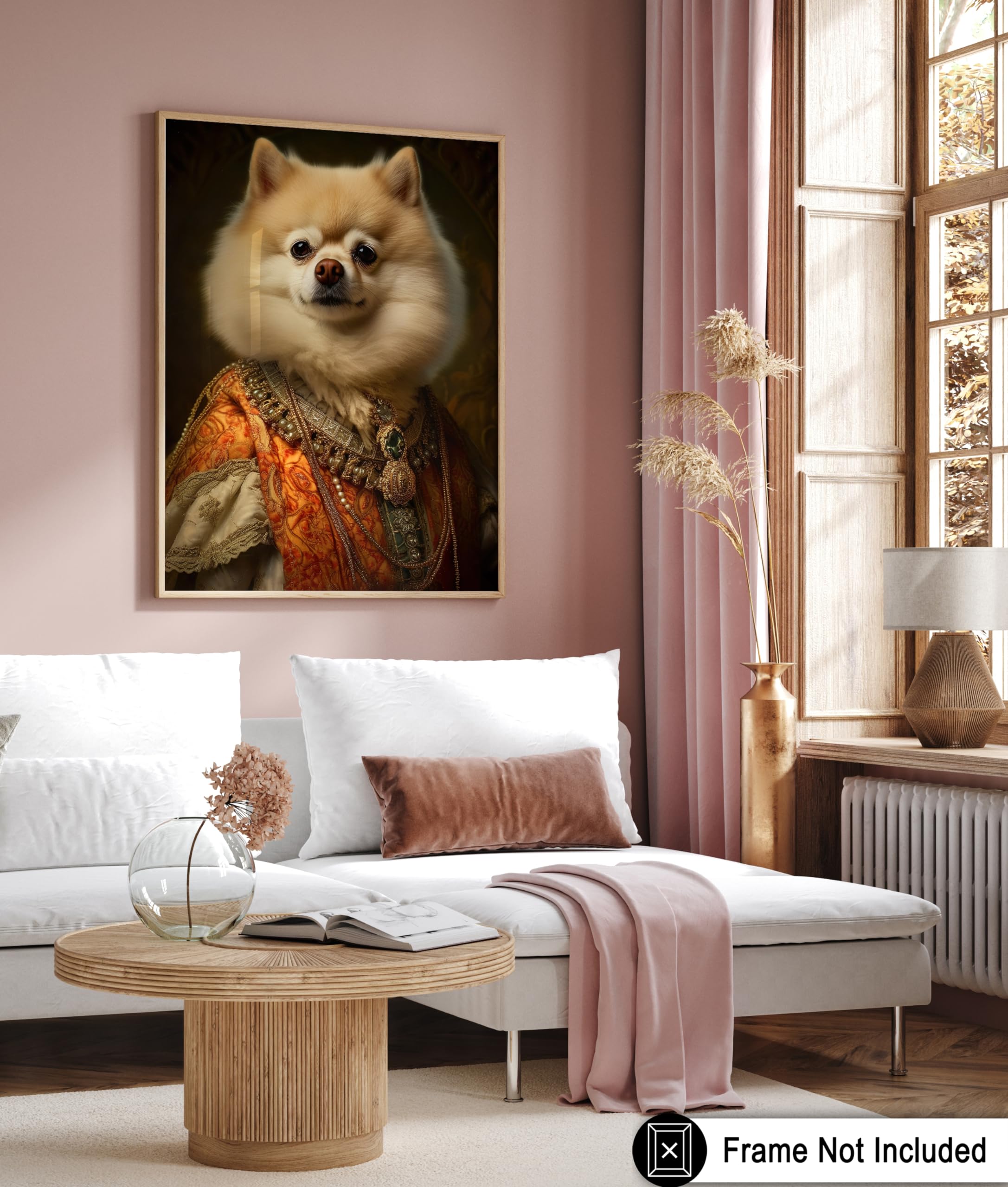 Amazon.co.jp: Poster Master 貴族ポメラニアンポスター 犬のプリント