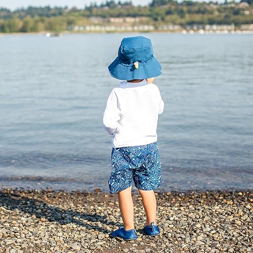 Miniatura 4 de i play. by green sprouts - Sombrero de protección solar UPF 50+ con protección solar ajustable para crecer con el bebé, marino