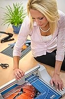 Vista 4 de Dahle 440 Recortador rotativo premium, longitud de corte de 14 pulgadas, capacidad de 30 hojas, afilado automático, abrazadera automática, cortador