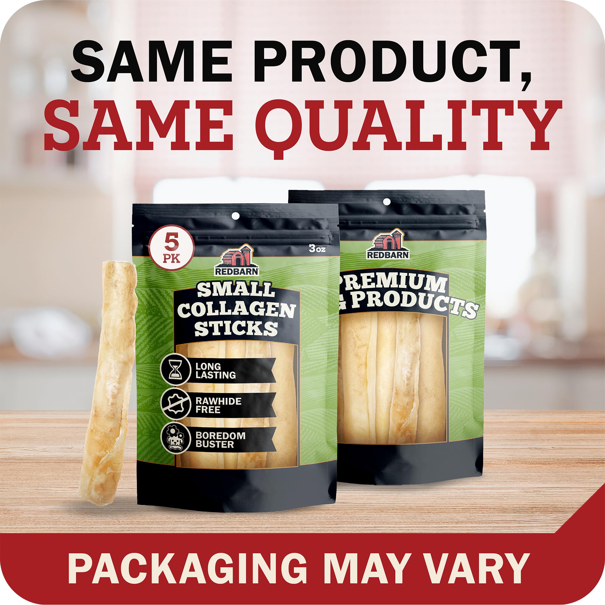 Beef Collagen Sticks for Dogs, Long Lasting Collagen Chews for Dogs. Bully Sticks Alternative High Protein Dental Treats w/Natural Collagen for Dogs Supports Joint, Skin & Coat Health (Large, 3pk)