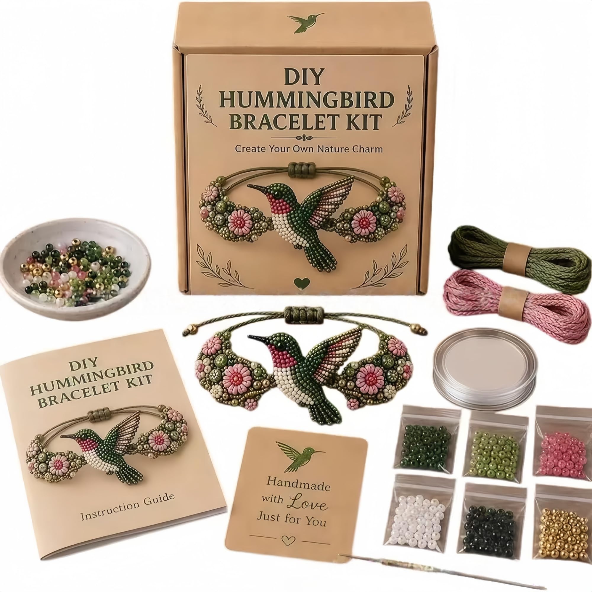 DIY3D Animal Bead Bracelet Craft Set, Suitable for Handicraft Enthusiasts