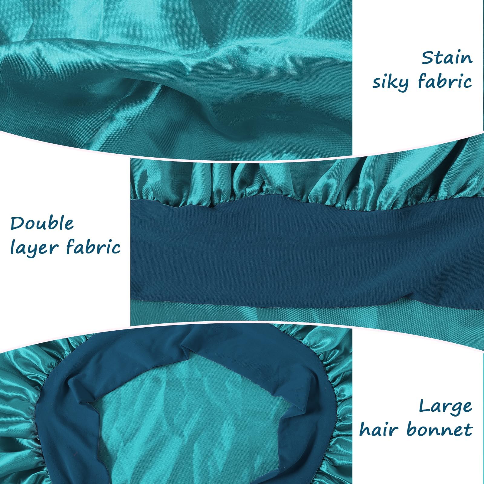 Silk Satin Hair Bonnet for Sleeping - Image 2