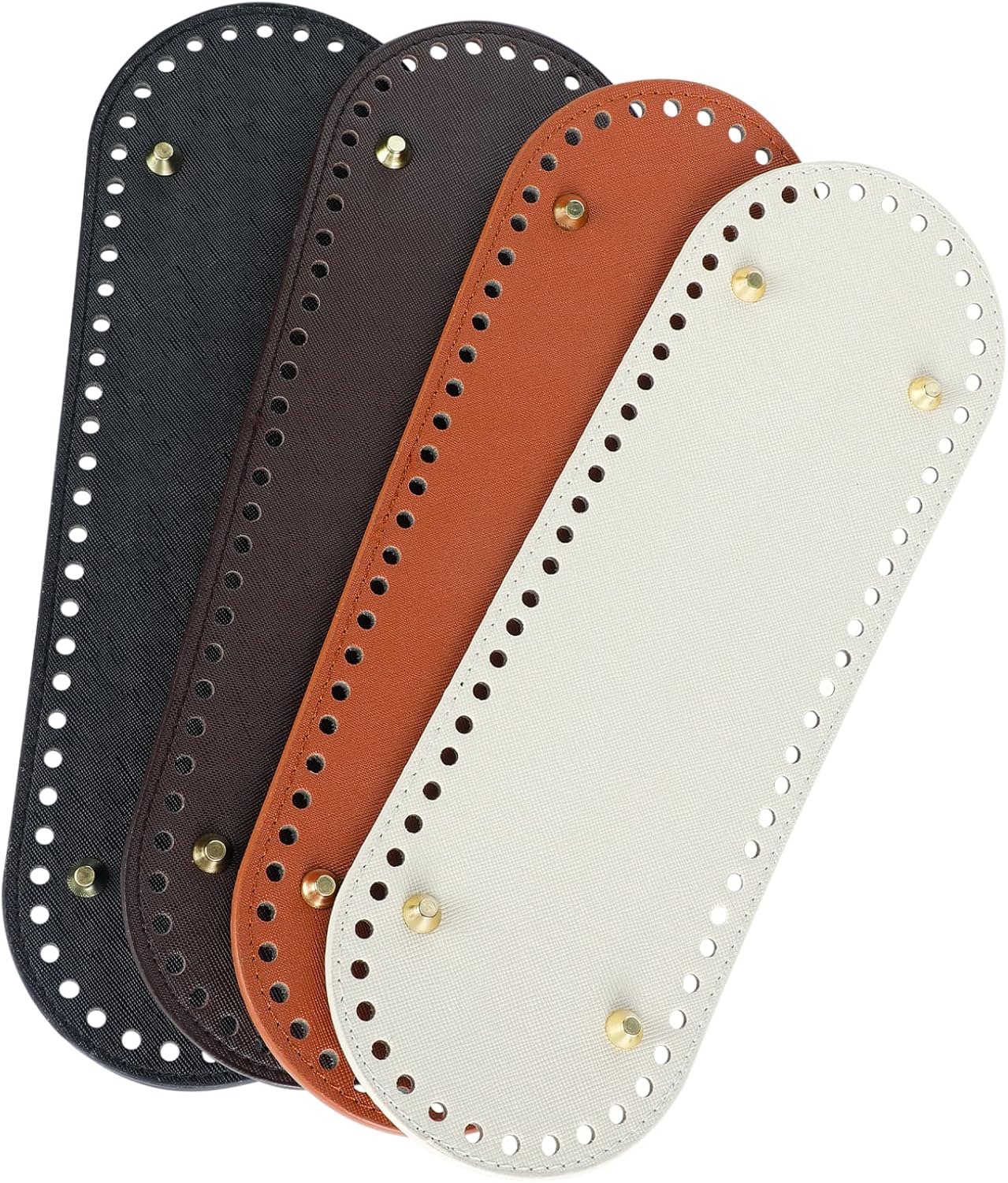 PU Leather Bag Bottom Shaper, 4 Pcs Crochet Bag Bottom Shaper Pad with