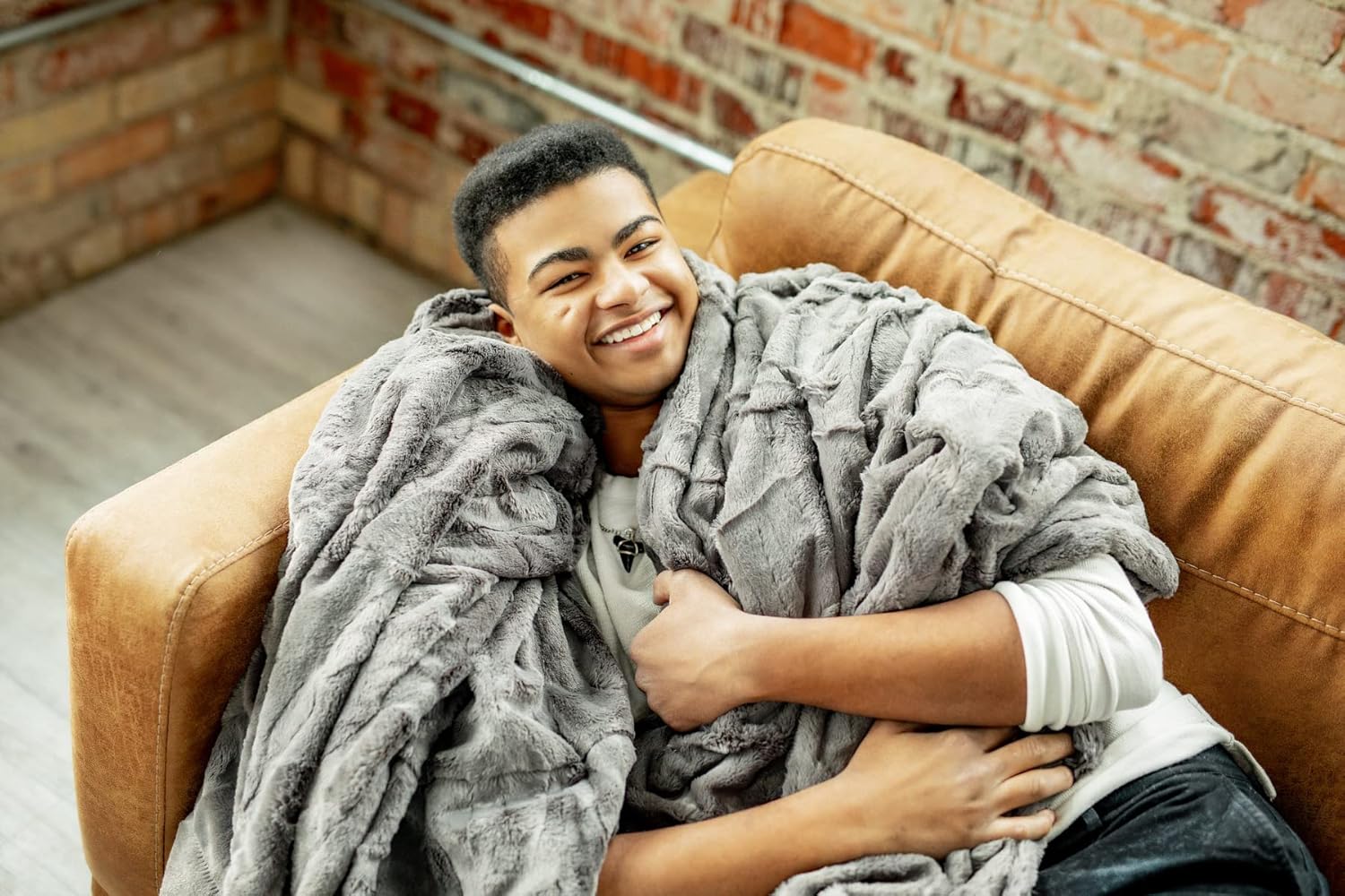 Best Quality 🔥 Minky Couture Premium Blanket - Soft, Warm, Cozy, Comfortable, (Adult, Sorbet Granite)