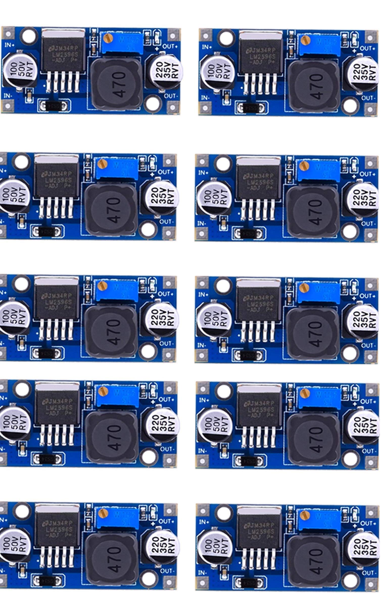 Robocraze LM2596 DC-DC Buck Step Down Module - Pack of 10 (B079YG9H1W) Amazon Price History, Amazon Price Tracker