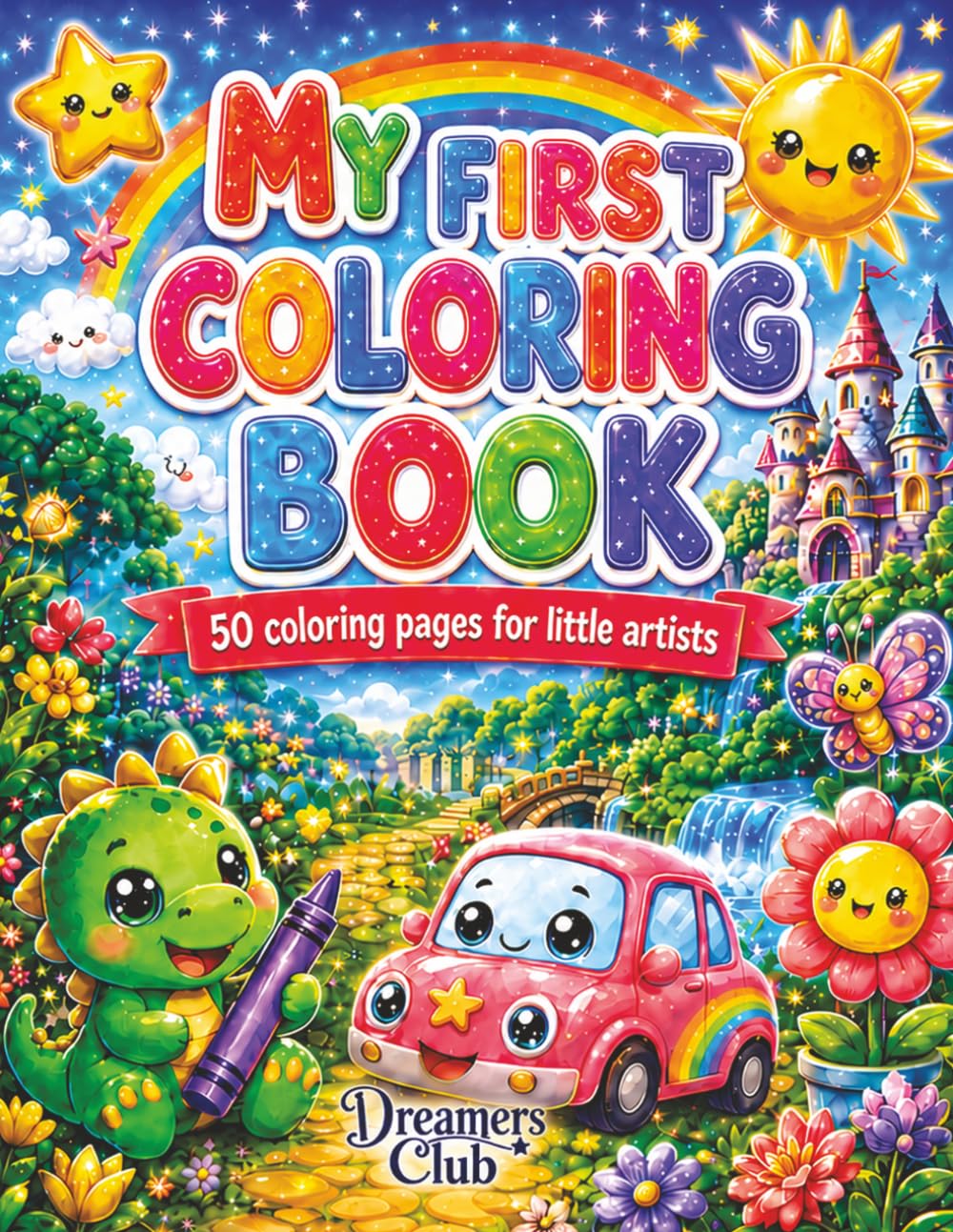 My first coloring book: 50 coloring pages for little artists