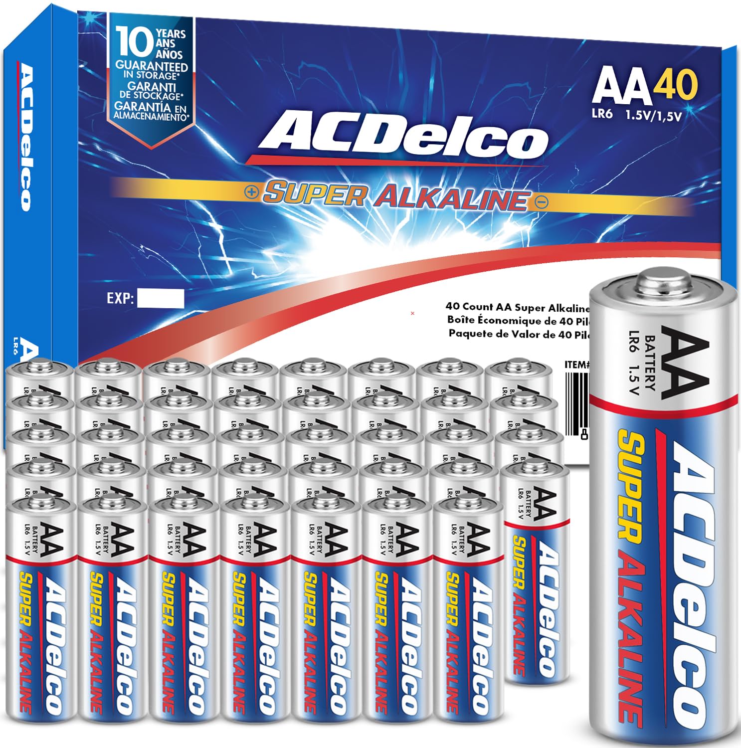 40-Count Double AA Batteries for Classroom Devices