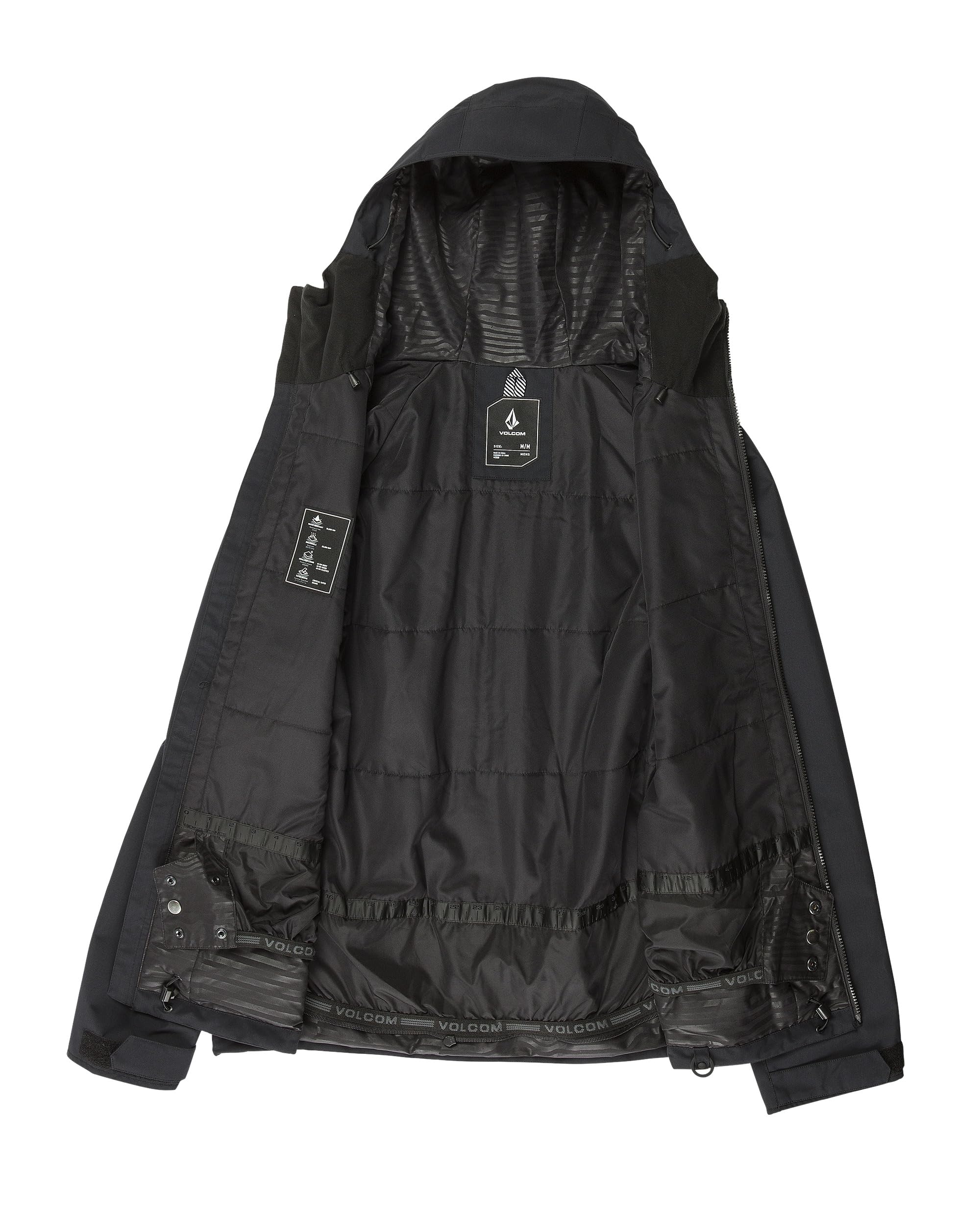 Volcom Herren Insulated Snowboard Jacket 2836 Isolierte Snowboardjacke, Schwarz S5, XXL
