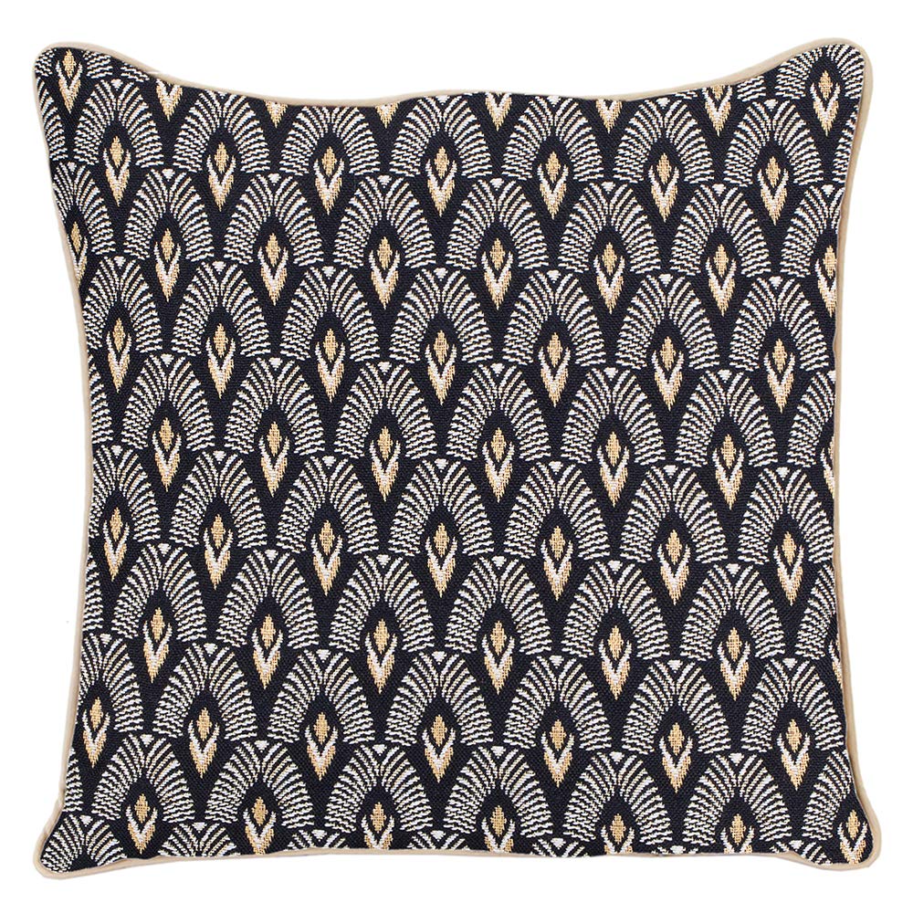 Signare Tapestry Pillow Case 18 x18 inches Decorative Pillows for Couch with Luxor Art Deco Style