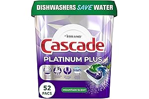 Cascade Platinum Plus ActionPacs Dishwasher Detergent Pods, Mountain